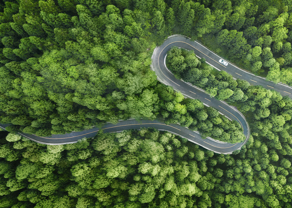 Sustainability concept in supply chain management illustrated by green logistics icons, digital tools, and environmentally conscious operations